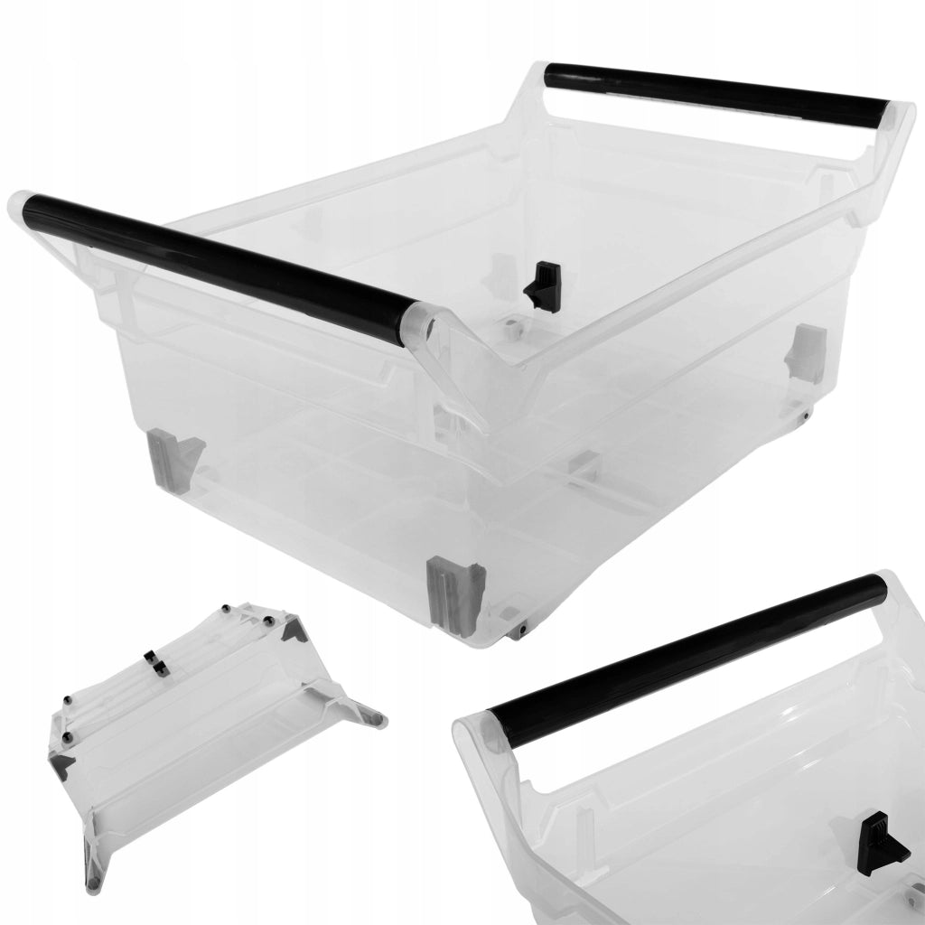Contenitore organizer KADAX per mobili da cucina, con ruote, 58x38x25 cm, 30 litri.