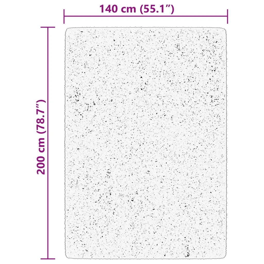 Tappeto del soggiorno | Tappeto a Pelo Corto HUARTE Morbido e Lavabile Crema 140x200 cm