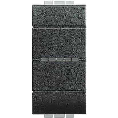 Bticino LivingLight deviatore assiale 10A 1P antracite L4053N