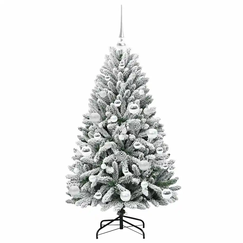 Albero di Natale artificiale con 150 LED Verde e Bianco 120 cm 3395735