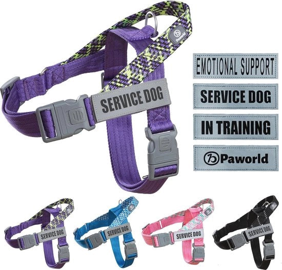 Cintura Adattabile per Supporto Emotivo per Cani con Pannelli Riflettenti – Attrezzatura di Addestramento e Sicurezza per Cani