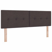 Testiera | Testata LED con strisce LED Marrone Scuro 144 cm Tessuto