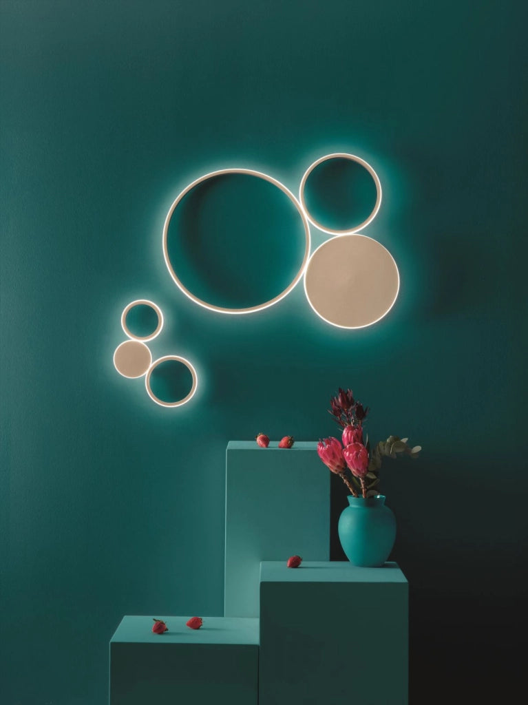 PLAFONIERA POIS ORO 4000k 3644lm 42w DIMMERABILE L.64CM