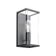 GALACT Applique da Parete Antracite E27 IP65 - Lampada a Muro per Esterni in Alluminio Pressofuso - Rossini Group