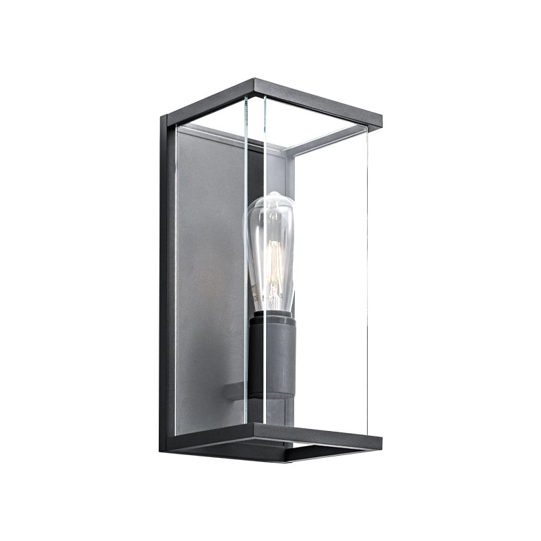 GALACT Applique da Parete Antracite E27 IP65 - Lampada a Muro per Esterni in Alluminio Pressofuso - Rossini Group