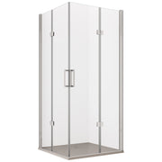 Box Doccia Angolare 75x70 cm 2 Ante Scorrevoli a Libro in Cristallo Trasparente 6mm H195 Bonussi Lena