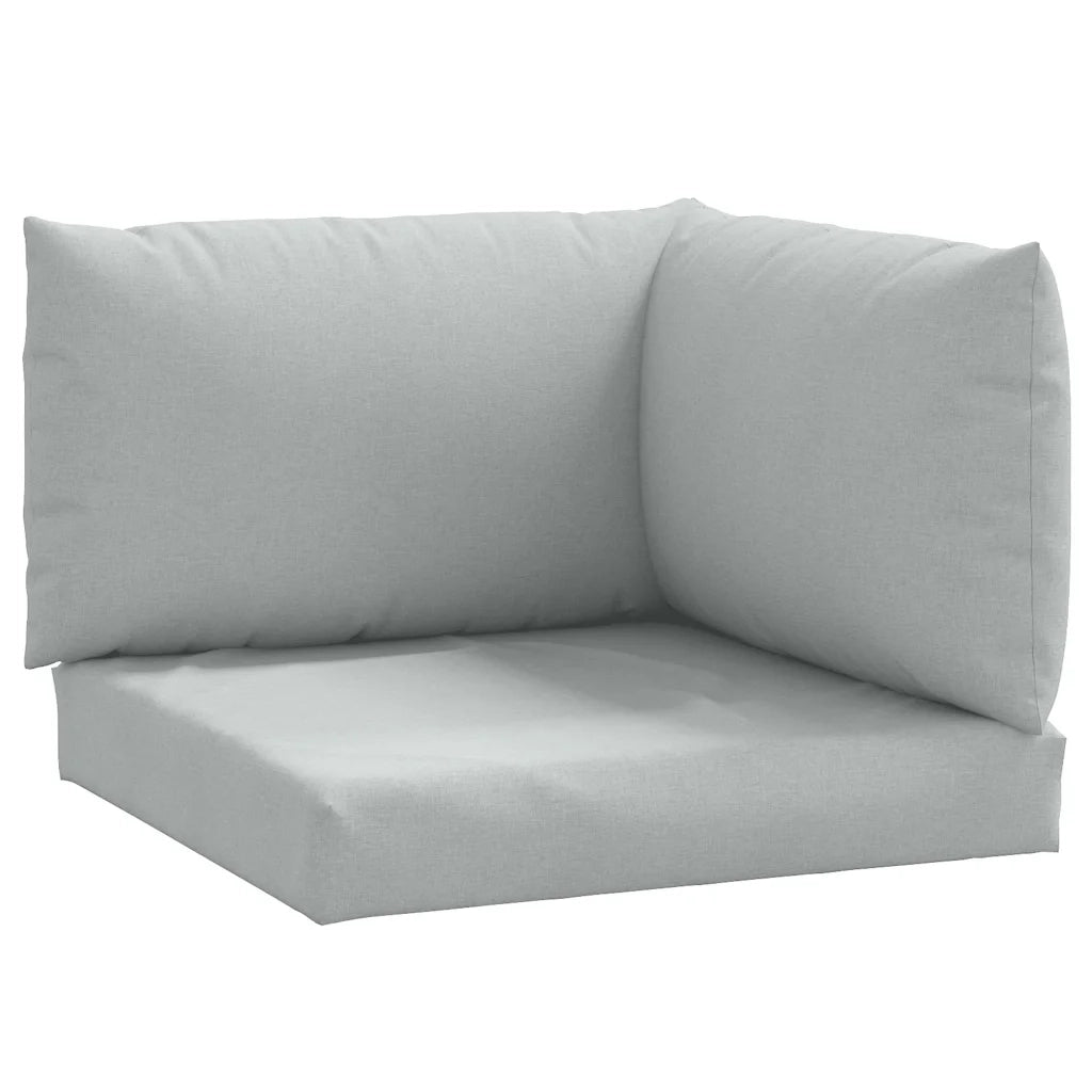 Cuscini per Pallet 3 pz Grigio Chiaro Mélange in Tessuto 4002652