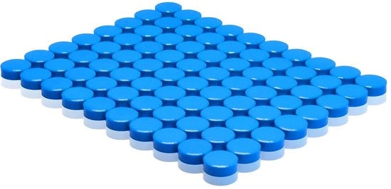 Magnetici per lavagne, magneti forti, 80 pezzi di magneti per frigoriferi, magneti rotondi minimagneti, magneti piccoli per lavagne bianche, forte aderenza, per lavagne e lavagne da parete (blu)