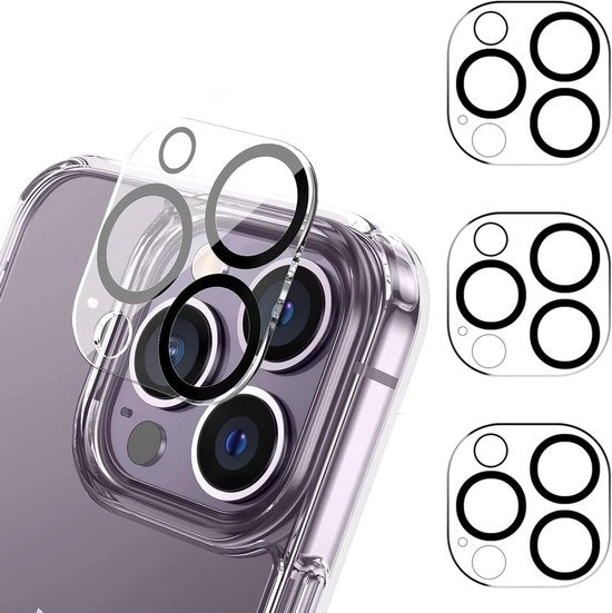 Vetrino Premium per iPhone 12 Pro Max - 3 pezzi - Resistente ai graffi - Protezione HD per la camera - Filtro lenticolare stereoscopico.
