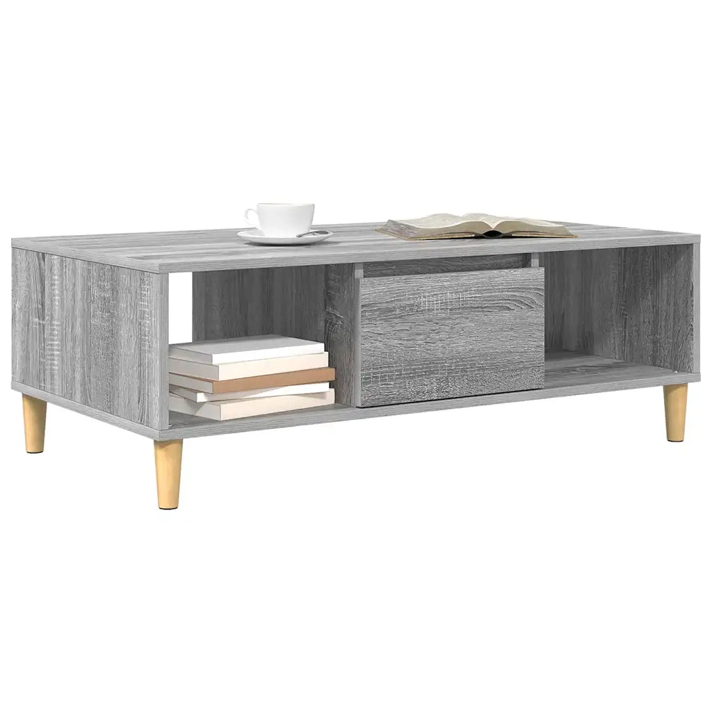 Tavolino da Salotto-Tavolino da soggiorno-Tavolo Grigio Sonoma 103,5 x 60 x 35 cm