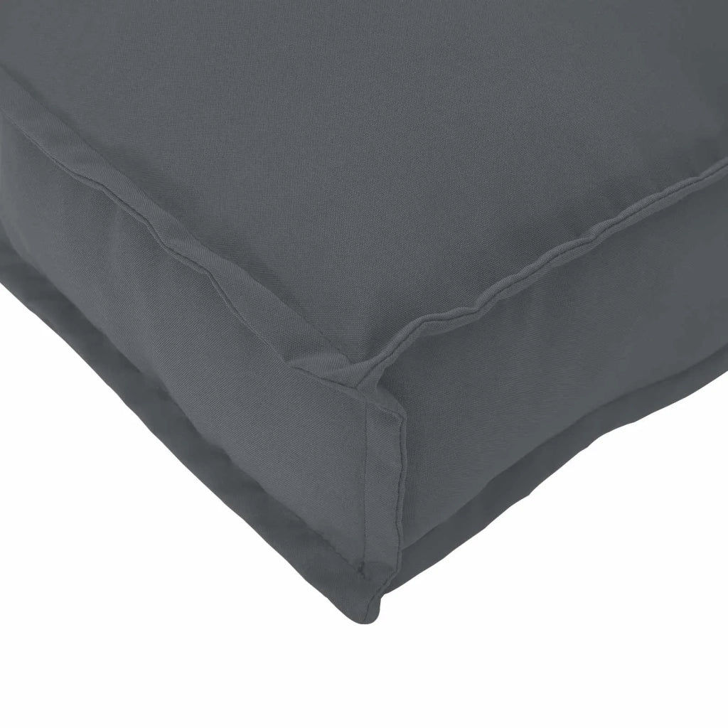 Cuscino Antracite 60 x 60 x 12 cm Tessuto Oxford 42001488