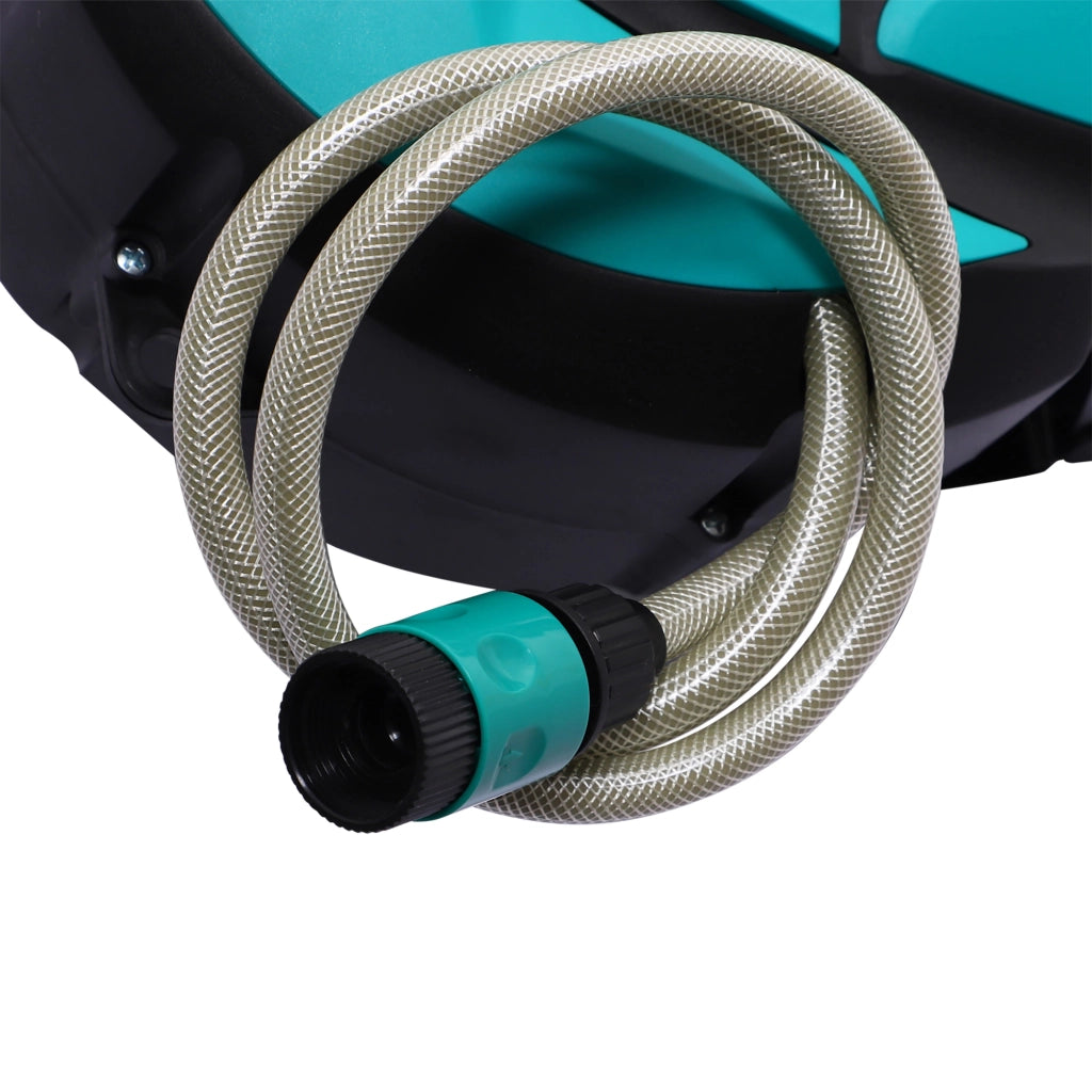 Avvolgitubo a parete, 10 m girevole a 180¡ã con ugello multigetto, protezione antigelo -5¨C45 ¡ãC, in plastica, verde/nero