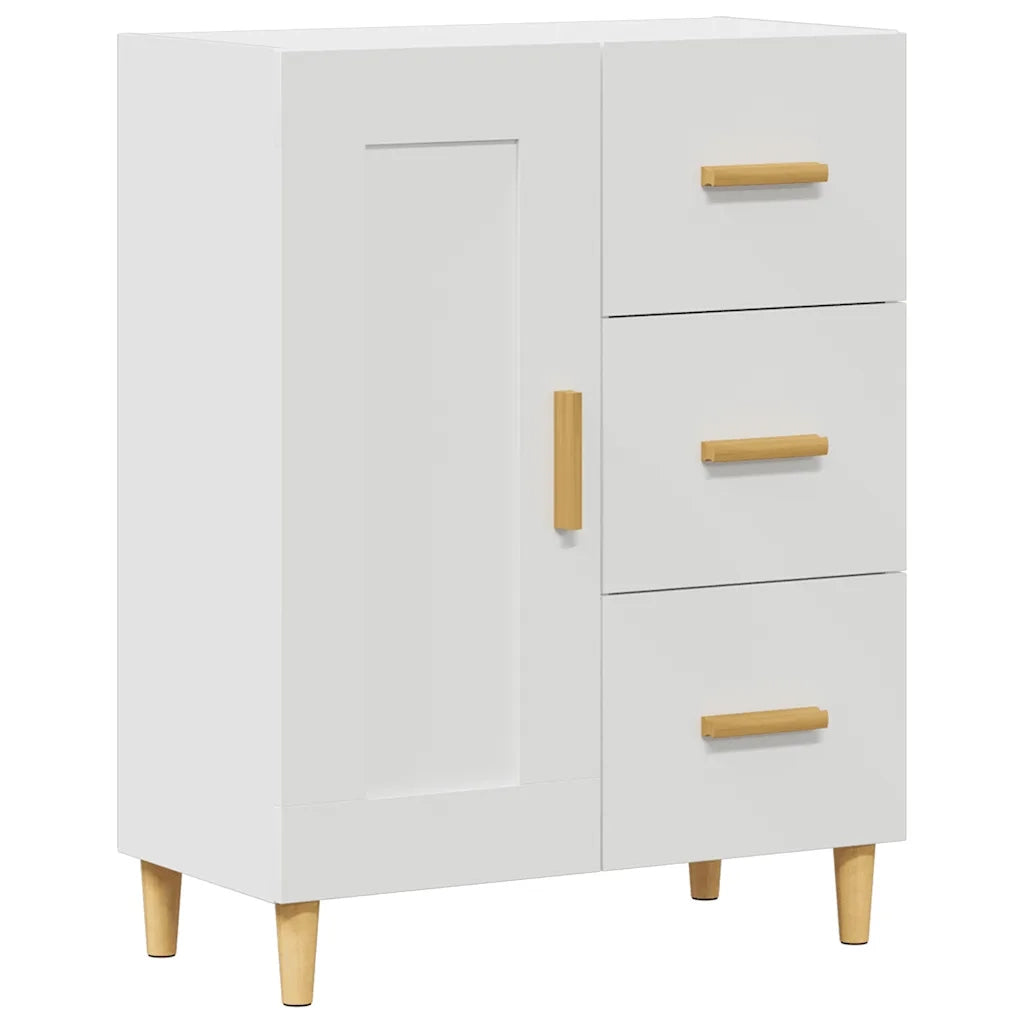 Credenza Bianca 69,5x34x90 cm in Legno Multistrato 812222