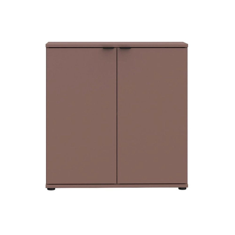 Mobile multiuso Segno con due ante L 80 cm. colore terracotta
