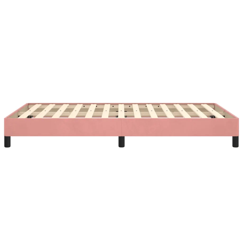 Letto matrimoniale | Letto per adulti | Giroletto senza Materasso Rosa 120x190 cm Velluto