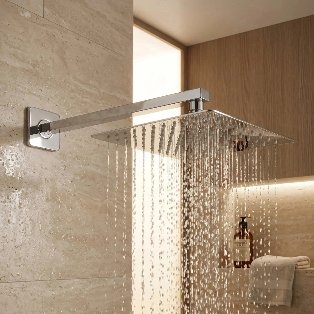 Soffione Doccia Quadrato Rea Js-p015 25cm Chrome