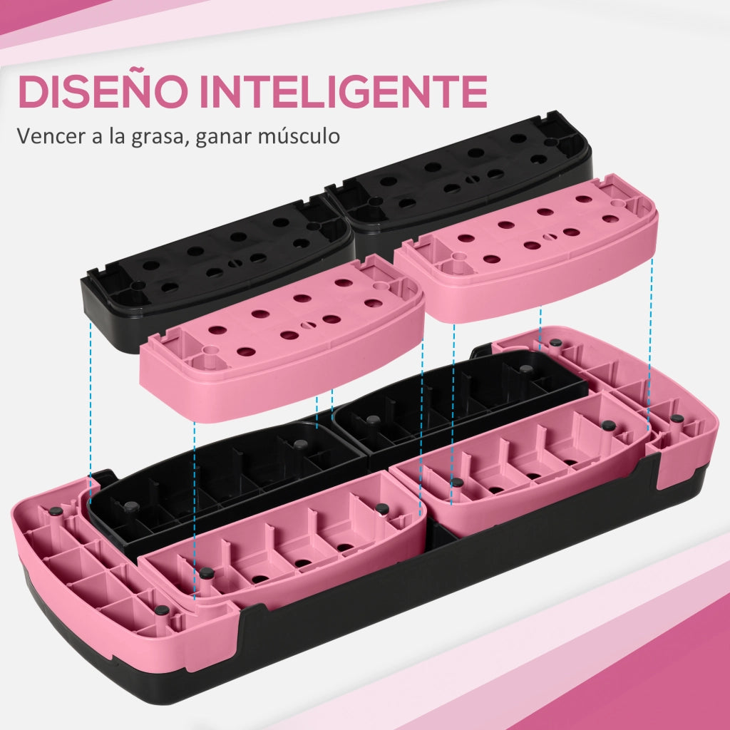 Step Aerobico Fitness Antiscivolo Regolabile 3 Altezze ¨C Minimal ¨C 80x31x20 cm Rosa