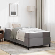 Struttura del letto con materasso Grigio 80 x 200 cm Tessuto