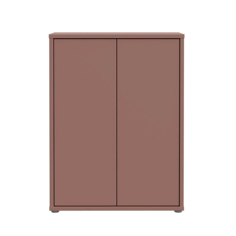 Mobile multiuso Medea 2 ante colore terracotta 74.5x34.9xH 99.1 cm.