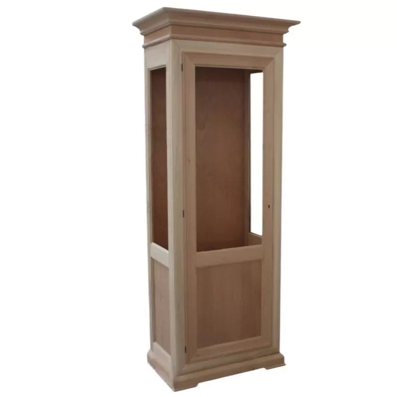 Vetrina 1 porta dx-sx in legno laccato bianco misure l.86 p.51 h.215 (3127) - Mobili 2G