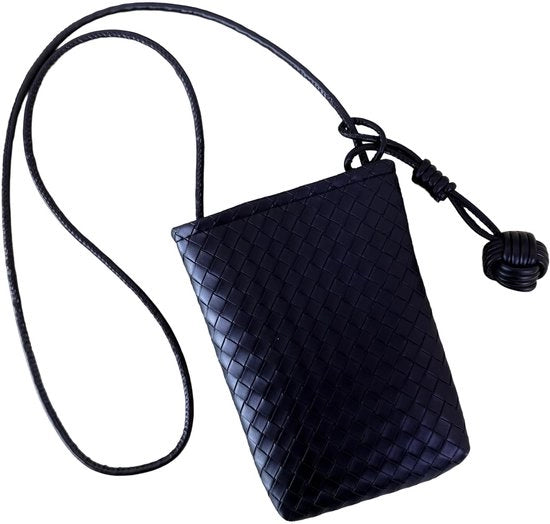 Borsa a tracolla per smartphone - Tas con portamonete - Funzione antidifesa per smartphone - Tas in pelle PU per donna - Tas a tracolla per smartphone con portamonete