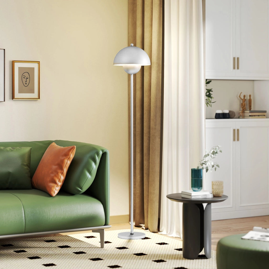 Lampada da Terra Moderna per Salotto ¨C zephmum ¨C Argento ?30x155 cm