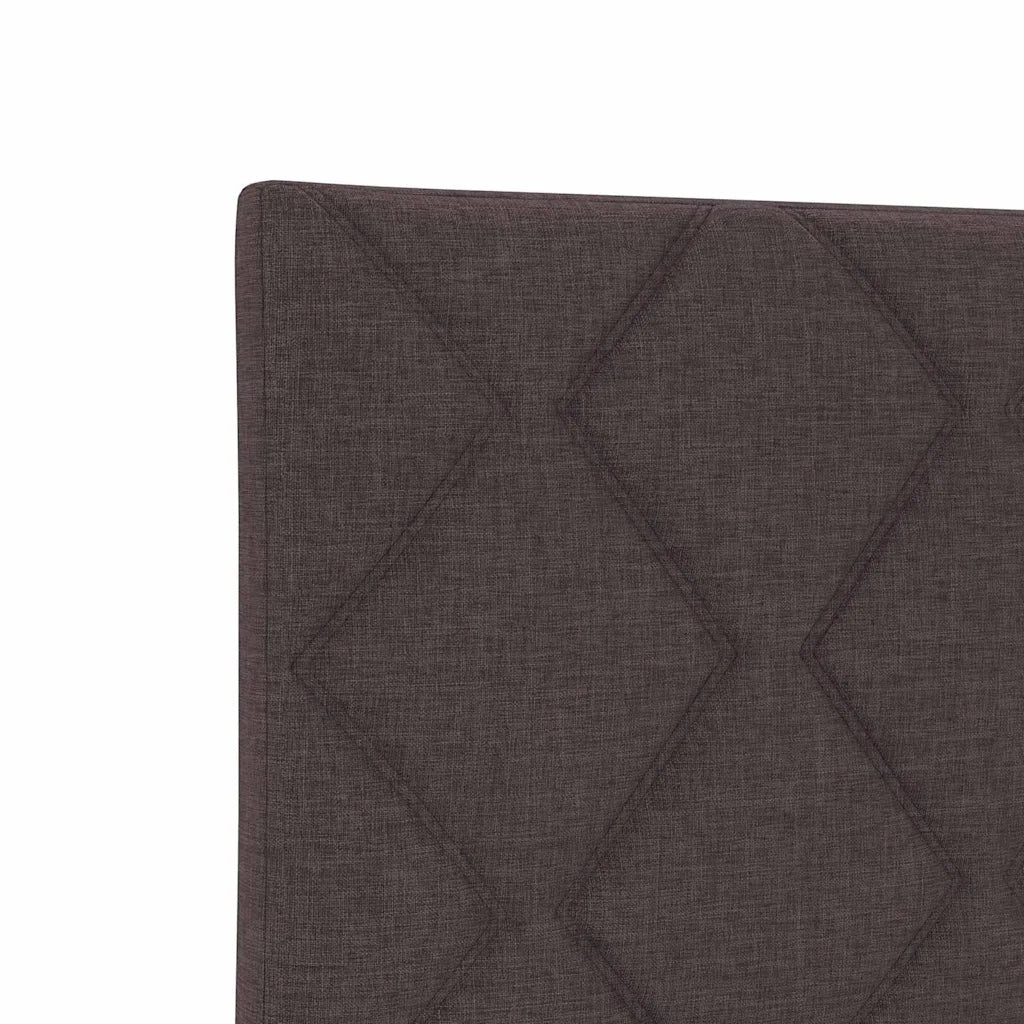 Struttura del letto Marrone scuro 200 x 200 cm Tessuto 3344833