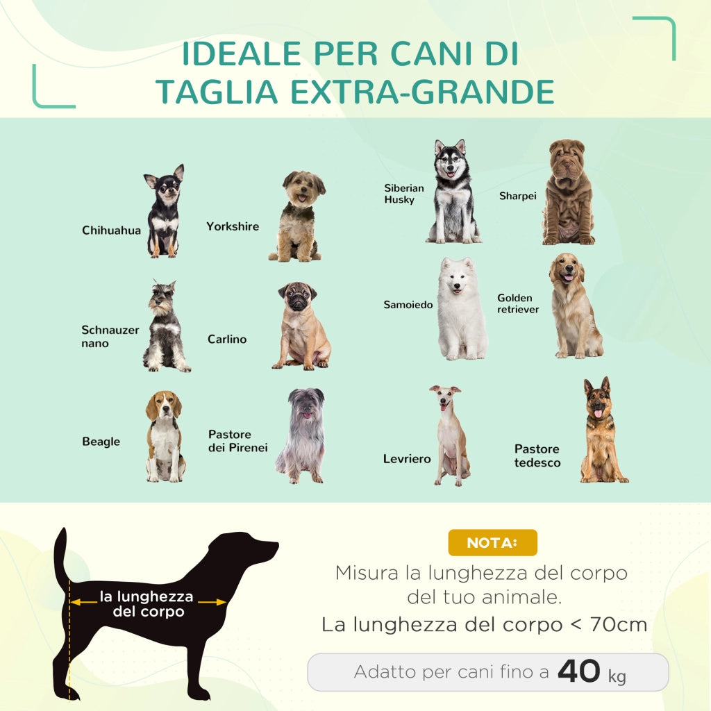 Cuccia per Cani Interno Esterno ¨C Minimal ¨C Nero 130x90x20cm