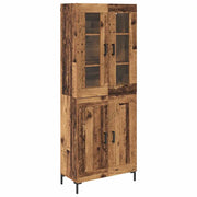 Credenza 2 pz | Madia | Buffet da pranzo | Armadio da pranzo Legno vecchio Legno multistrato