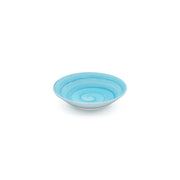 Piatto fondo turquois memento table in ceramica dipinta a mano Ø 23,5 cm