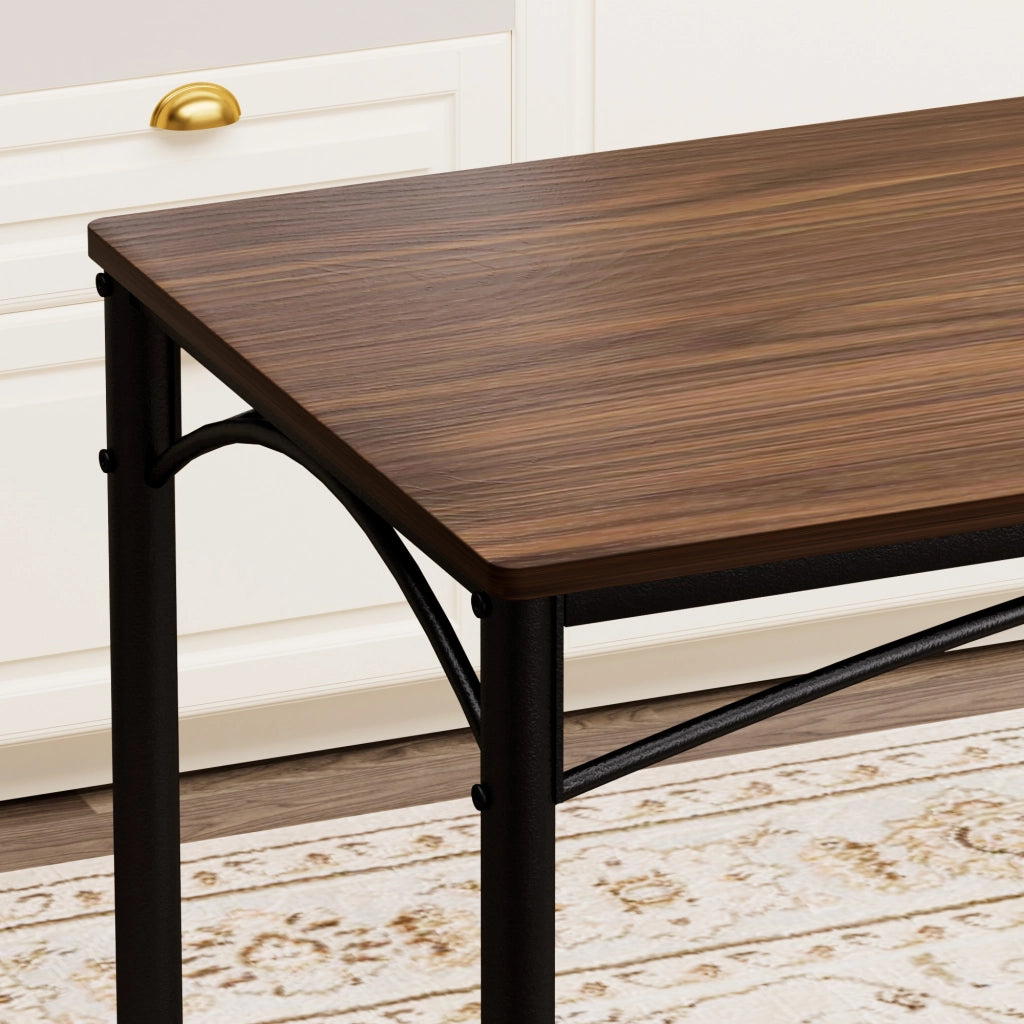 Tavolo da Pranzo con 4 Sedie ¨C MINIMAL ¨C Noce, 110x60x76.5 cm