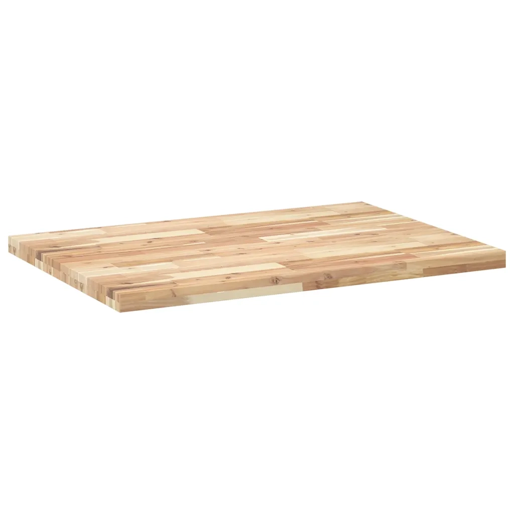 Piano Scrivania Non Trattato 120x70x4cm Legno Massello Acacia 3279745