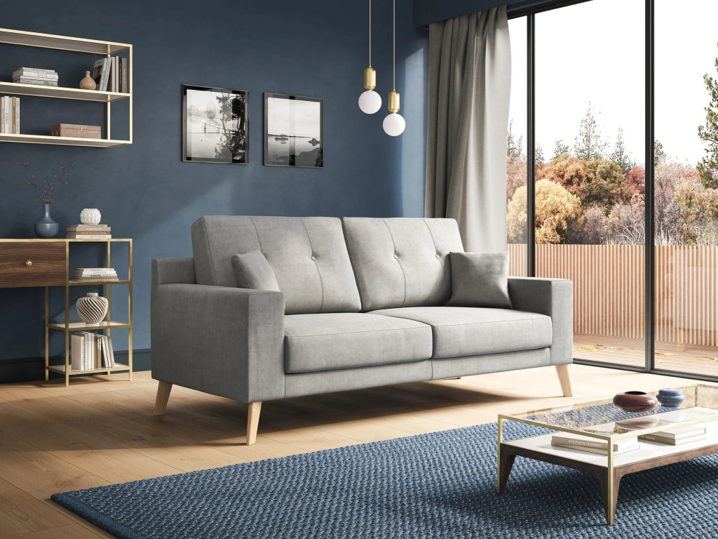 Danish Divano moderno in tessuto morbido impermeabile T02 206 cm rosa
