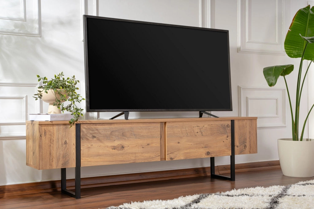 Mobile TV in legno "Serenity" 180 x 30 x 50 cm - Pino Atlantico