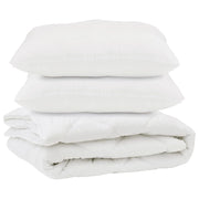 Piumone | Duvet con cuscino 3 pz Bianco Microfibra