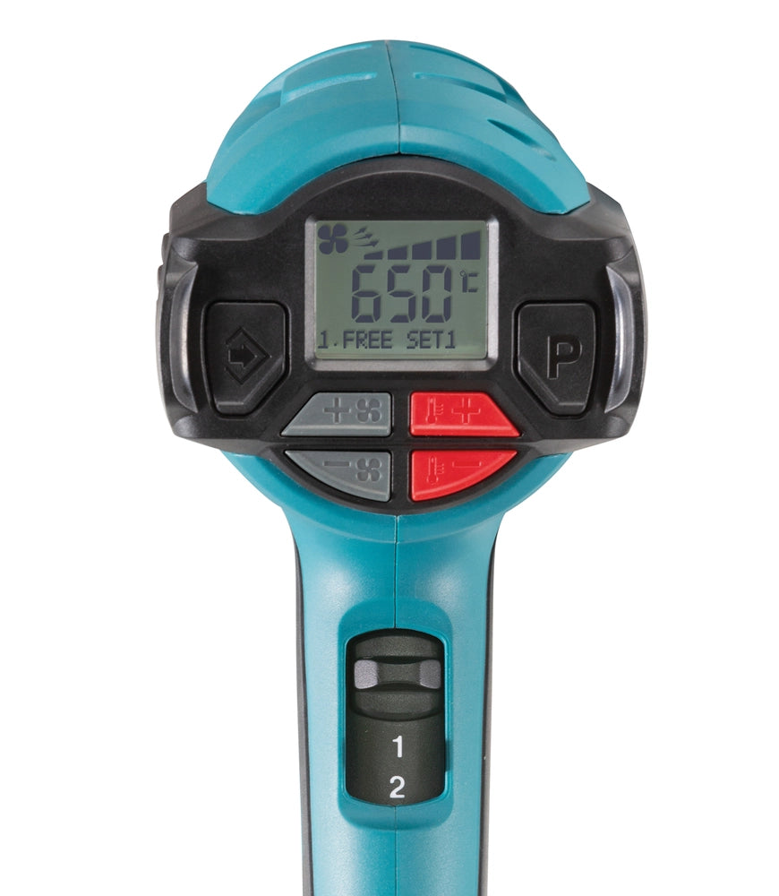 Termosoffiatore Makita 650° 2000W schermo a cristalli liquidi HG6531CK