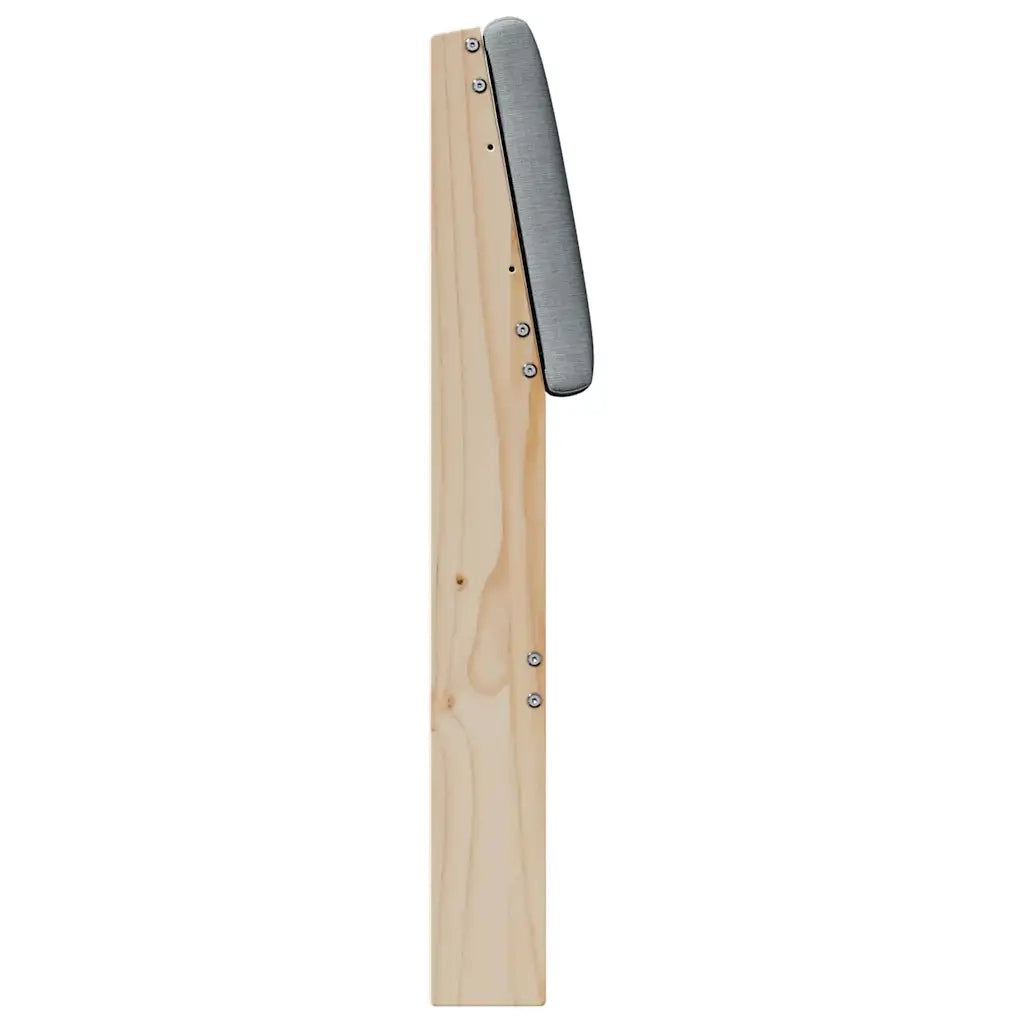 Testiera | Testata imbottita Grigio chiaro 150 cm Pino massello