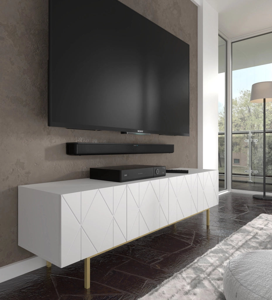 MOBILE KAIRO PORTA TV 180 4D BIANCO OPACO