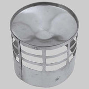TERMINALE DI SCARICO INOX  Ø 100     MADE IN ITALY
