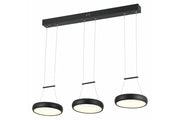 Sospensione Reality Thea LED 12W 4000K 3 anelli neri