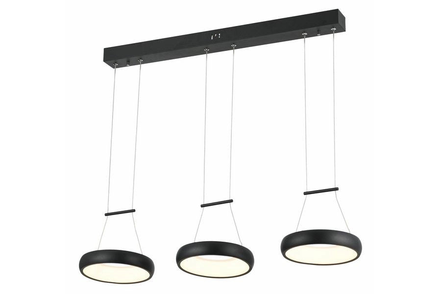 Sospensione Reality Thea LED 12W 4000K 3 anelli neri
