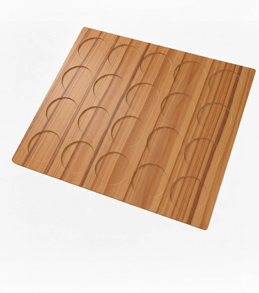 TAPPO COPRIFORO ADESIVO D 13 MM CILIEGIO SCURO VENATO 500 PEZZI