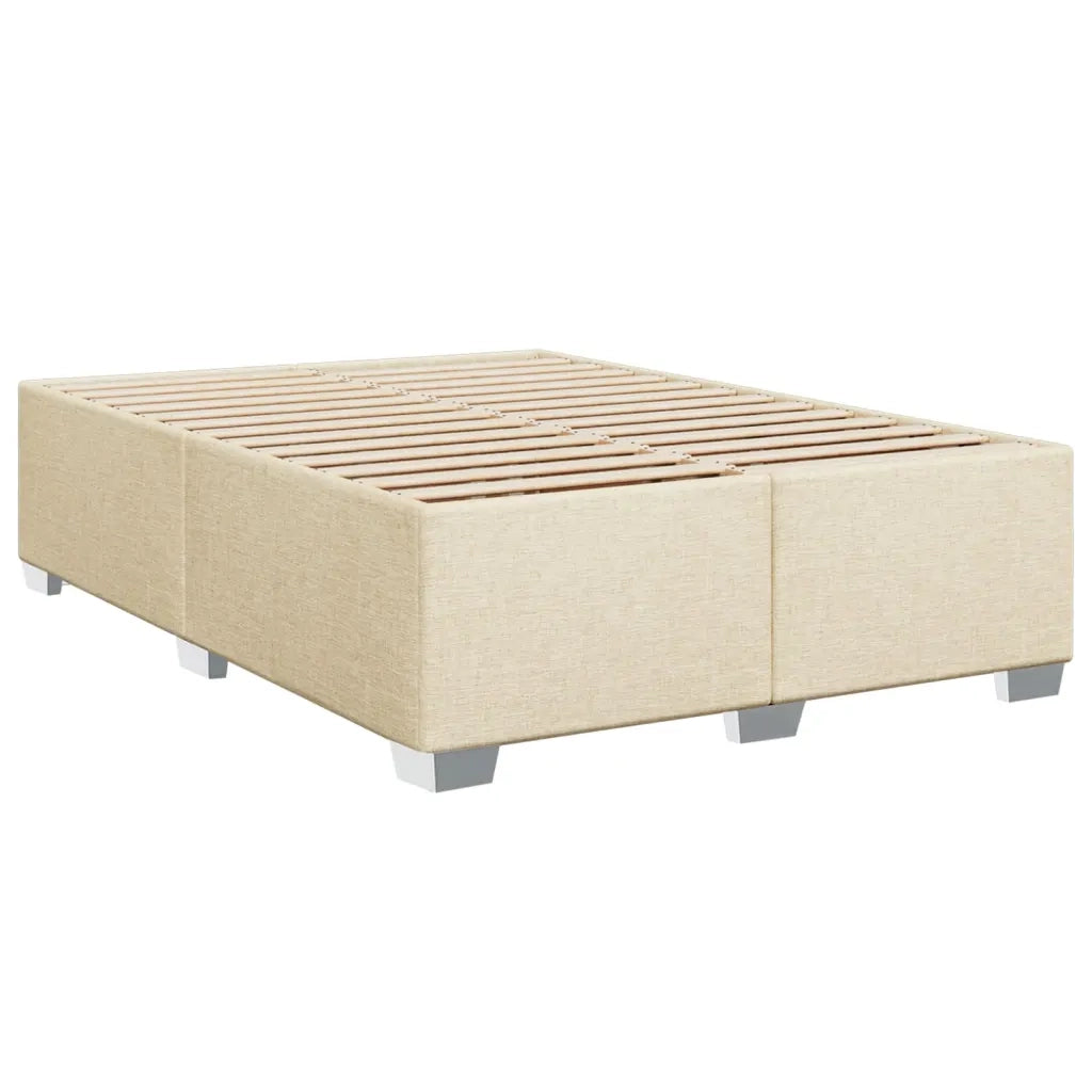 Giroletto a Molle con Materasso Crema 140x200 cm in Tessuto 3285142