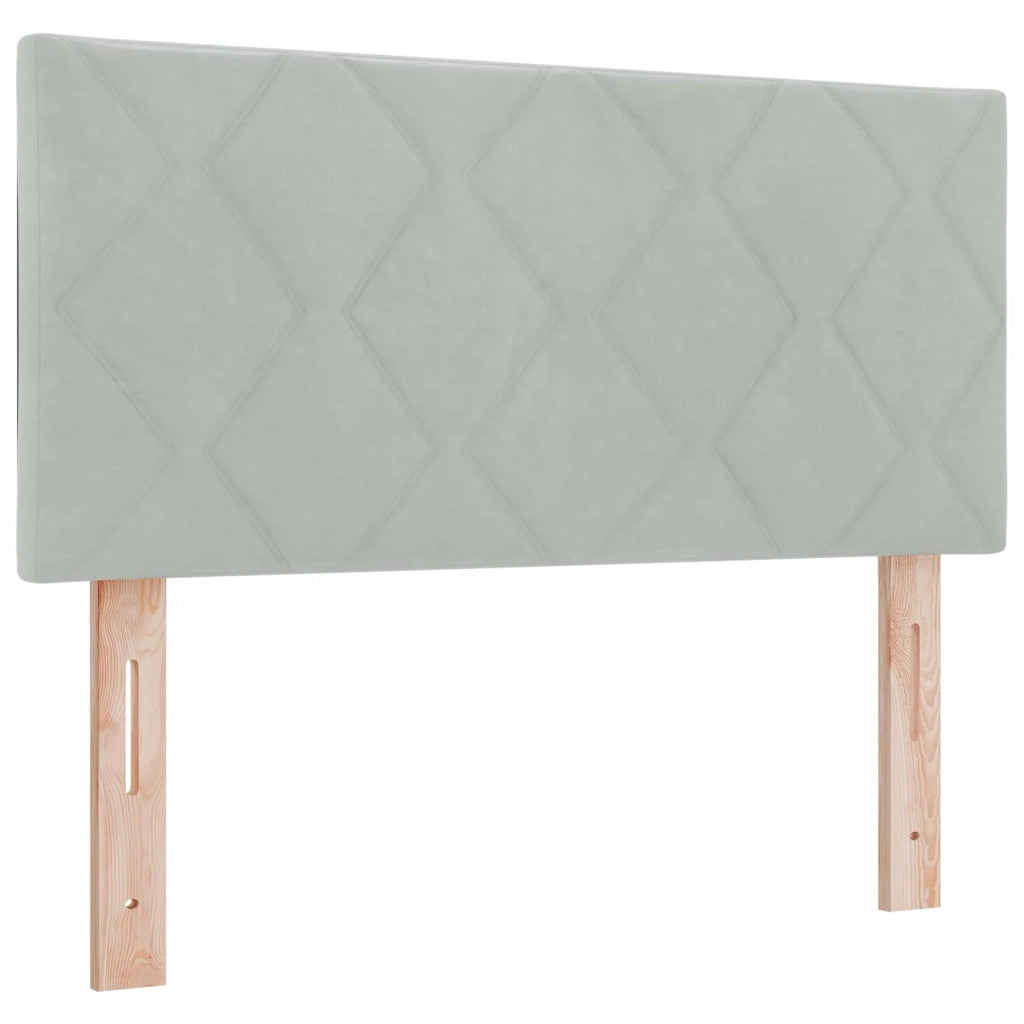 Letto box spring con materasso Grigio Chiaro 120 x 190 cm 3453107