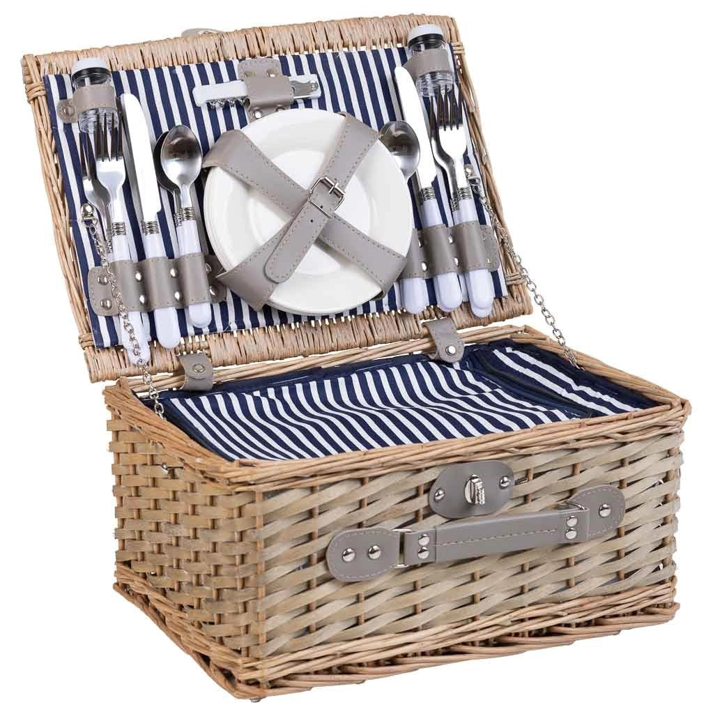 Cesto picnic blu 40x28x19
