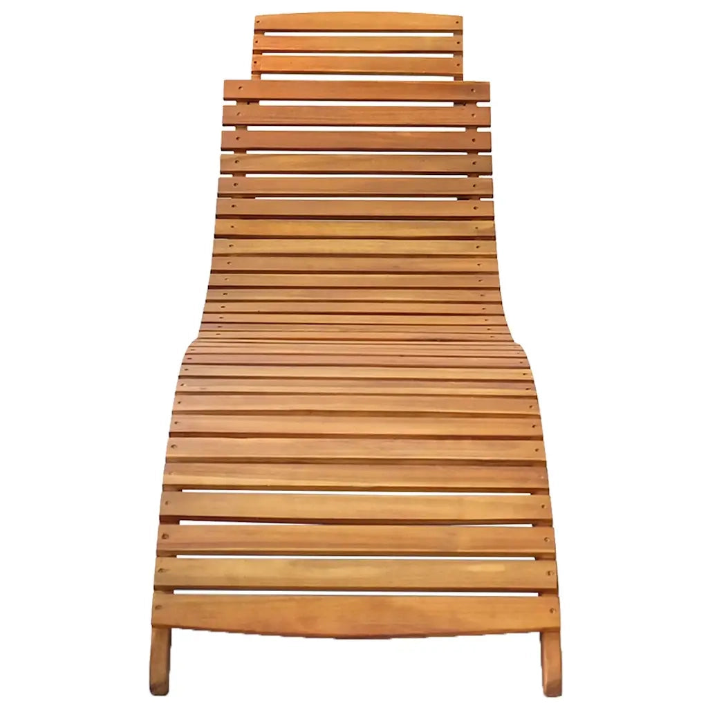 Lettini Prendisole 2 pz con Cuscini in Legno Massello d'Acacia 3077367