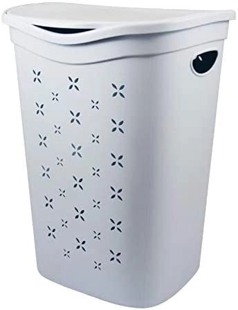 COLORS PORTA BIANCHERIA BIANCA DA 55 LT IN PLASTICA RESISTENTE