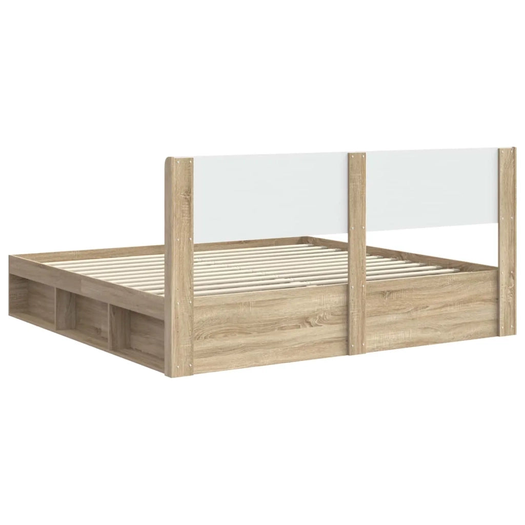 Letto da camera | Struttura del letto con stoccaggio e testata 3 pcs