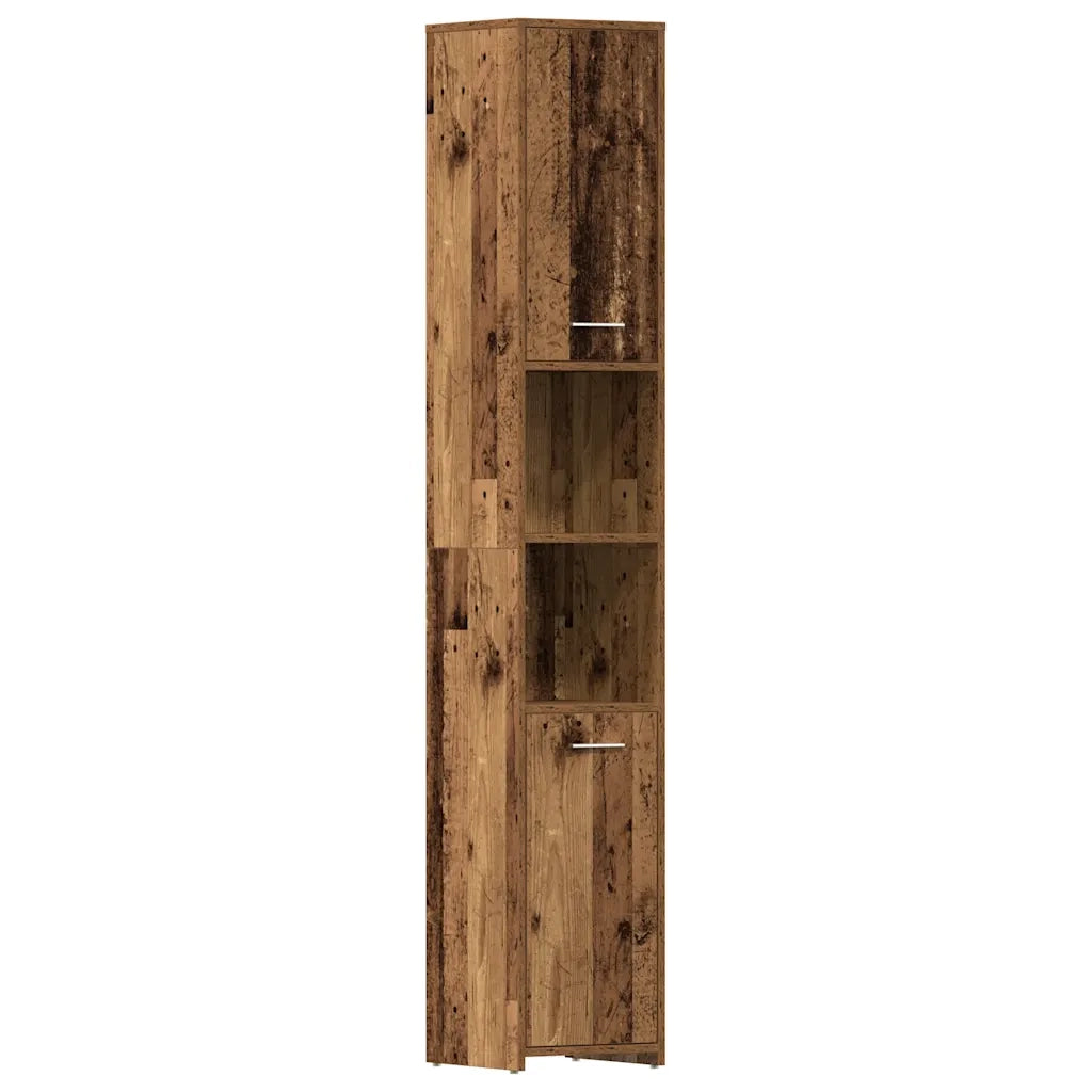 Mobile da Bagno Legno Antico 30x30x183,5 cm in Legno tecnico 859393
