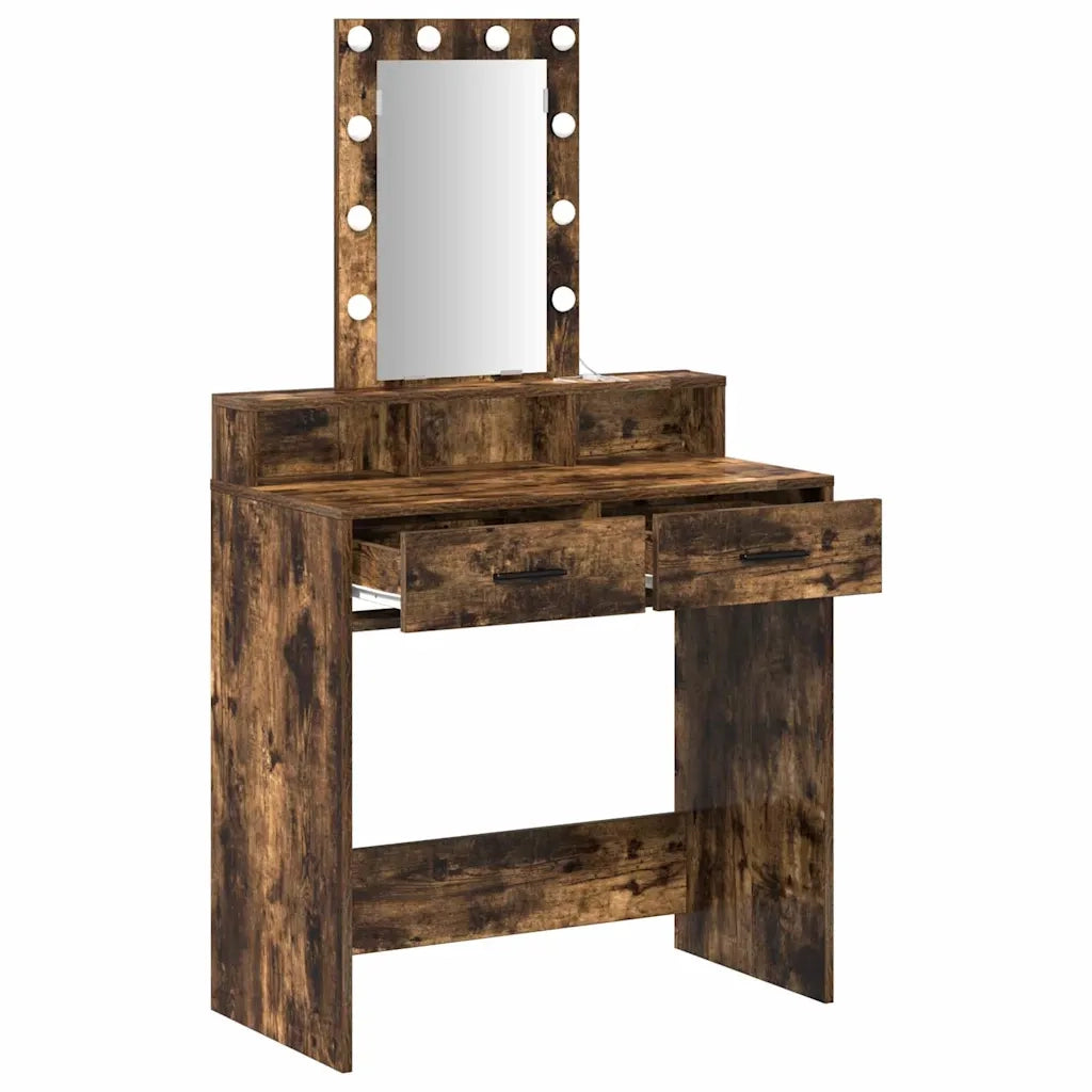 Toeletta | Tavolo da Trucco Marrone 79 x 41 x 140 cm Legno multistrato